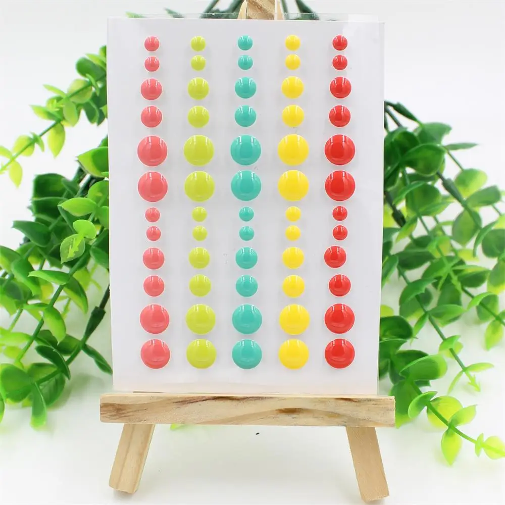 KSCRAFT сахар брызгает самоклеющиеся эмалированные точки смолы наклейки для скрапбукинга/DIY ремесла/открыток украшения - Цвет: Зеленый