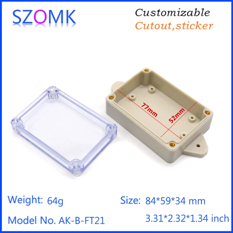IP65 waterproof plastic enclosure for electronics instrument housing case plastic waterproof device box (19)