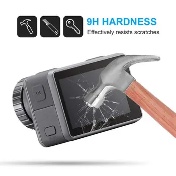 

1SET Tempered Glass Screen Protector Scratch-resistant Protective Film Camera Accessories for DJI Osmo Action Sport Camera