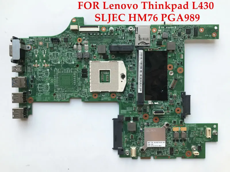Wholesale Laptop motherboard FOR Lenovo Thinkpad L430 SLJ8C HM76