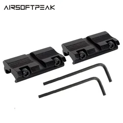 Suporte para montagem de armas de rifle, base tática de trilho picatinny de 11mm para 20mm
