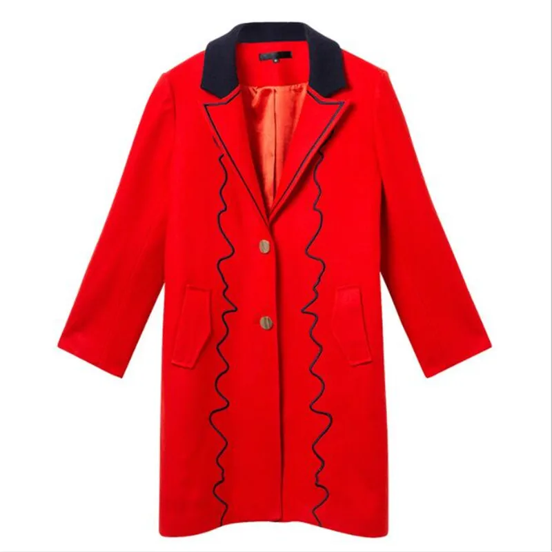 Mince Manteau Automne D'hiver Longue Section Mode 2018 De Nouvelle Et Laine HnRWcFvW4