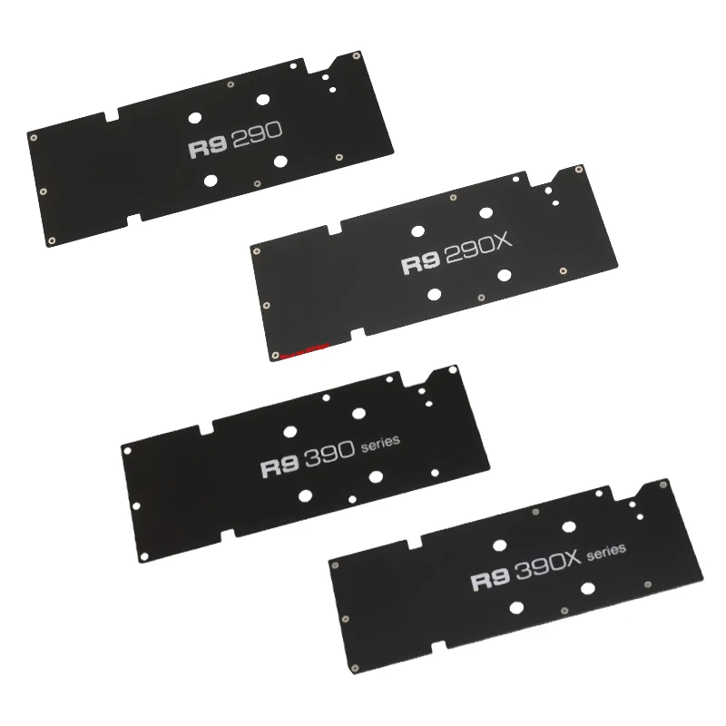 Ссылка дизайн R9 290/R9 290X/R9 390/390X gpu видеокарты протектор задней панели металлическая