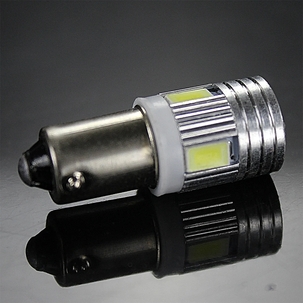 

4 Pcs DC 12V 6000K T4W BA9S LED Clearance Lights Reading Dome Lamp License Plate Light 5630 smd 6smd Super Bright Auto Car Bulb