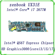 For Asus Zenbook UX31E motherboard with i7-2677M CPU HD Graphics 3000 QS67 SR0D2 Tested Free shipping