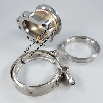 

Brand-New gt28r gt25r t25 t28 8 bolt to 2.5" v band exhaust Adaptor Clamp Set Performance