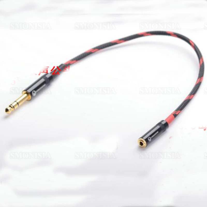 

5pcs-100pcs  6.35 TRS Stereo Connector Male Plug To Headset Jack 3.5 Small 3Pins Audio Connecting Cable