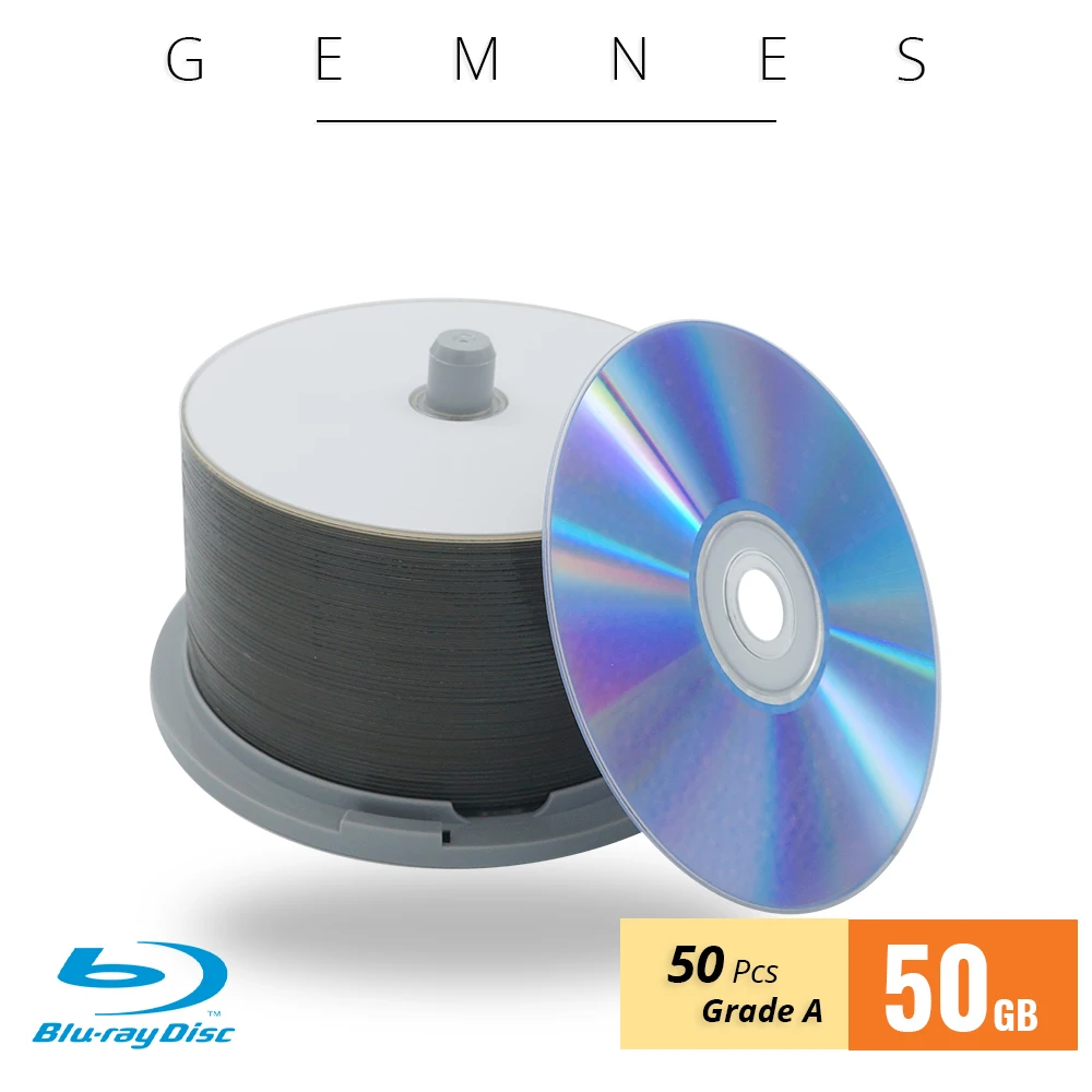 Класс A BD R 50 GB 6X Blu Ray диск пустой для струйной печати шт коробка стержней|Чистые