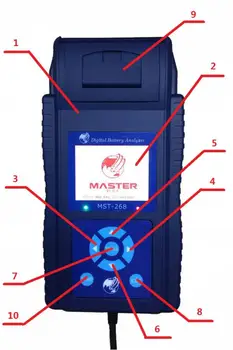 

Diagauto master brand digital battery tester with printer support multi language MST-268