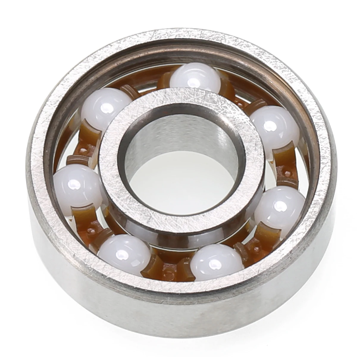 

1PC Hand Fidget Spinner Ceramic Speed Ball Bearings ZrO2 Zirconia 608 8*22*7mm Round Mini Ball Bearing Shafts Tool