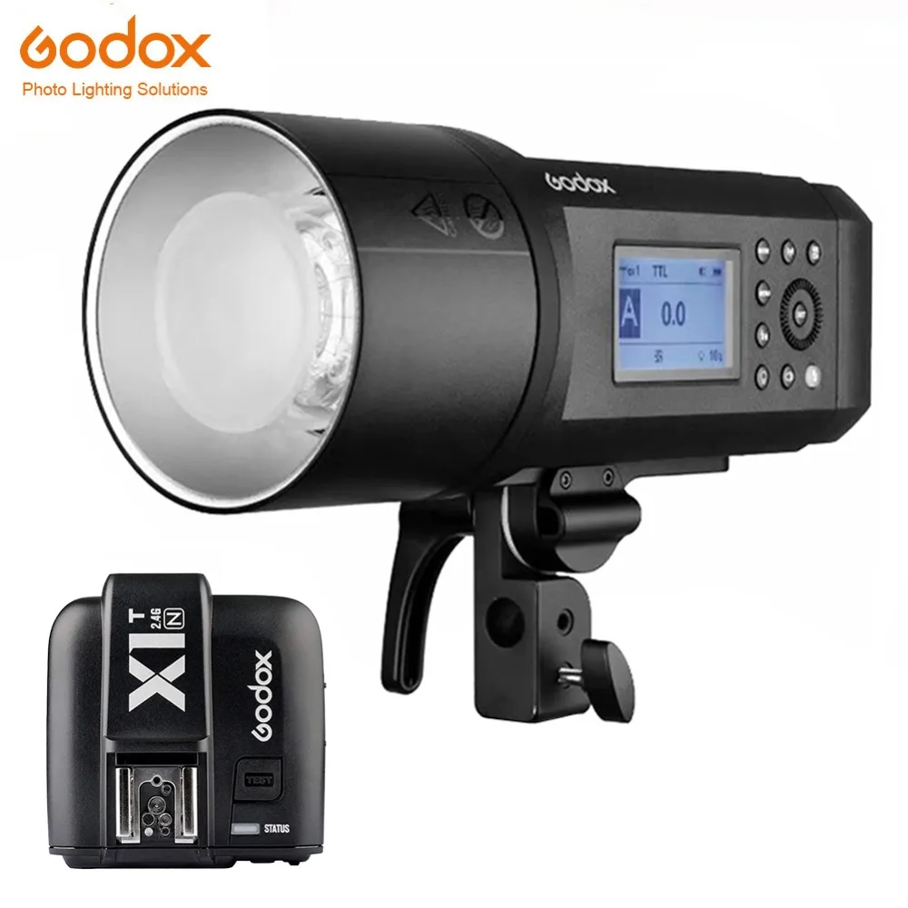 Godox AD600Pro 600Ws ttl HSS Внешняя вспышка Li-on батарея со встроенным Godox 2,4G Беспроводная система X + X1T-N триггер для Nikon