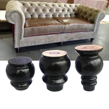 4 шт деревянные ножки дивана 8/10/12 см черного цвета из цельного дерева готовой замена ножки мебели применимый диван кровать шкаф туалетный столик