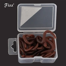 15pcs / box Artificial Worm Worms Simulation Fishing Lure Tackle Soft Bait Lifelike Fishy Smell Lures Red Gray Hot Sale