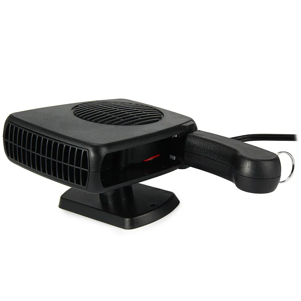New 2 in 1 12V 150W Auto Car Heater Portable Heating Fan with Swing out
