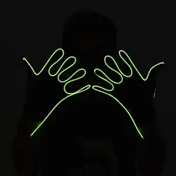 Светящиеся перчатки EL провода моды Неоновый светодио дный свечения Rave Вечерние перчатки флуоресцентный танец Выступления бар haloween