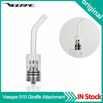 

Original Veeape Giraffe Quartz Clearomizer Attachment Wax Atomizer Vape Tank Long Glass Mouthpiece For 510 Thread Box Mod