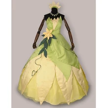 Hero Catcher High Quality The Princess and the Frog Cosplay Princess Tiana Dress Princess Tiana Costume Halloween Party Costume