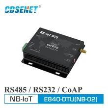 E840-DTU(NB-02) RS232 RS485 NB-IoT Wireless Transceiver IoT Serial Port Server CoAP UDP Band5 868MHz Transmitter and Receiver bpi nb iot linaro 96boards with quecte bc95 module developent board