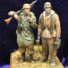 1:16 фигурки солдат из смолы(2 шт./лот) модельный комплект Неокрашенный