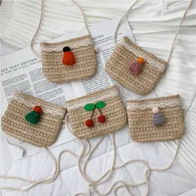 19 Летняя мини-сумка для девочек Samll пляжные сумки через плечо повседневные соломенные сумки