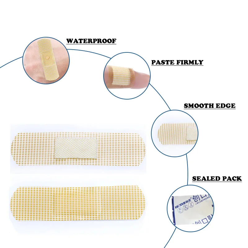 20-50-100 шт., водонепроницаемый медицинский браслет для помощи, клейкий пластырь, наклейка для дома, путешествия, аптечка, товары