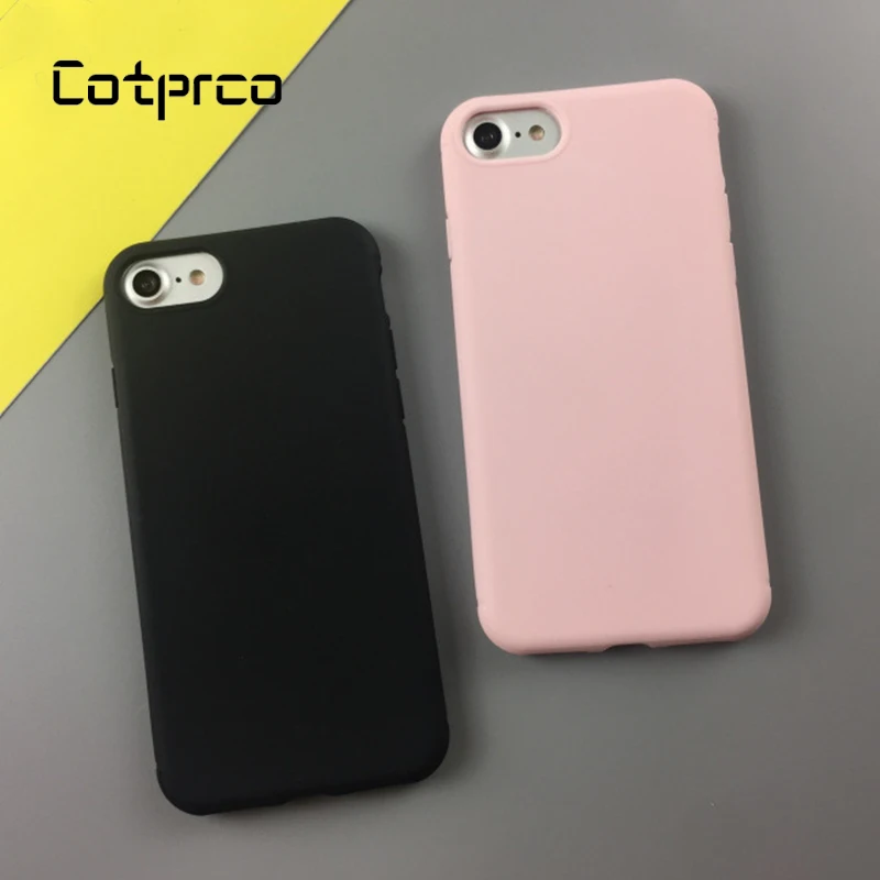 

Candy Color Soft Back Phone Case For iPhone X 7 8 Plus 6s Case Matte TPU Cover For Apple iPhone 6 Plus 8 7 Original Phone Cover