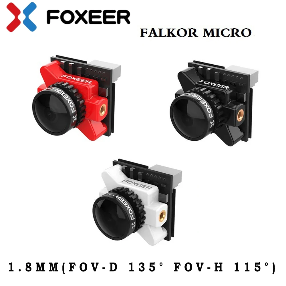 

Foxeer Falkor Micro 1200TVL FPV Camera 1.8mm Lens GWDR OSD All-weather Camera Support Remote Control PAL/NTSC Switchable Camera
