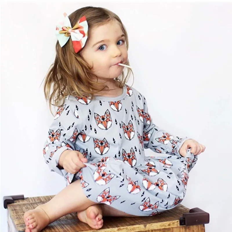 New Child Princess Skirt Girl Dress Spring Autumn Long Sleeve Carton 2