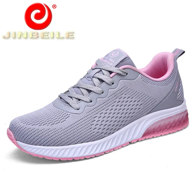 JINBEILE Breathable Autumn Women Running Shoes Slip Resistant Outdoor