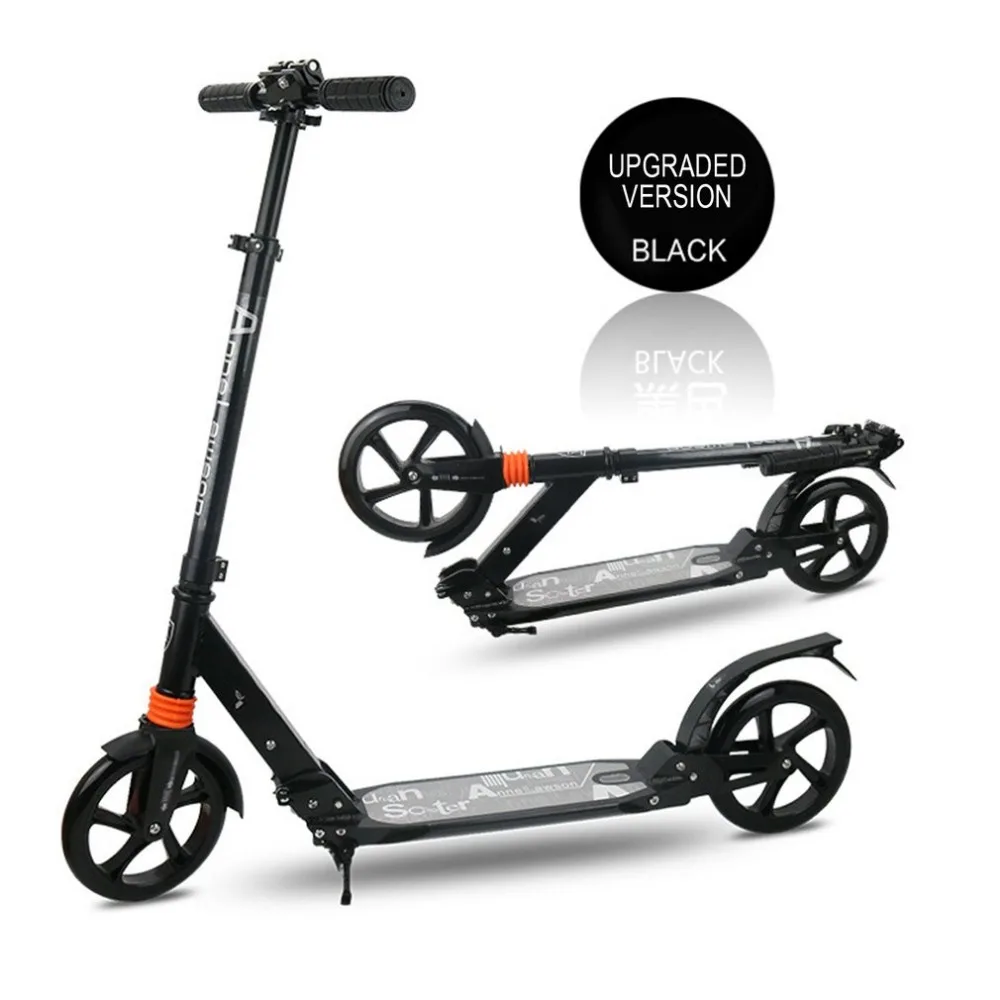 Professional Adult Foldable Scooter 2 Wheels Shock Absorption Non