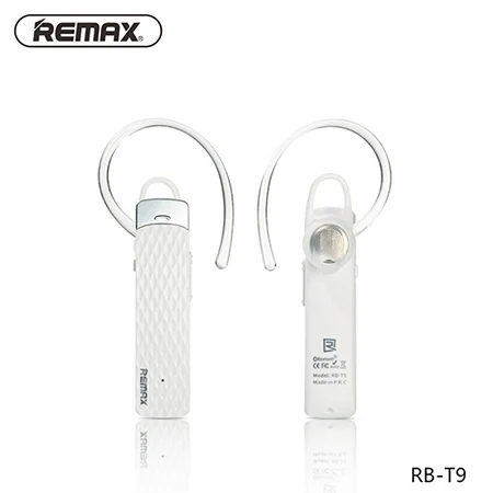Remax T9 Bluetooth гарнитура Беспроводной наушники Поддержка китайский французский английский, испанский спортивные наушники fone de ouvido bluetooth - Цвет: white no package