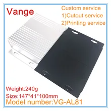 4 шт./лот профессиональная электрическая печатная плата коробка проекта 147*41*155 мм 6063-T5 алюминиевый пластмассовый корпус прибора для шасси аппарата