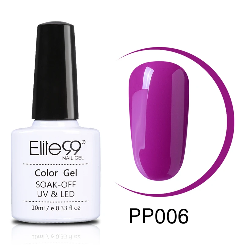 Elite99 гель-лаки фиолетовый синий цвет набор гель-лаков для ногтей замачивается наращивание ногтей УФ и светодиодный светильник для маникюра дизайн ногтей - Цвет: PP006