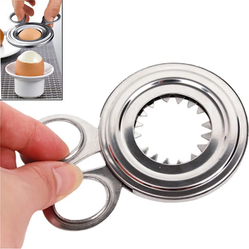 

Convenient Boiled Cooked Egg Topper Stainless Steel Egg Cutter Clipper Peel Egg Scissor Kitchen Gadget For Drop Shippin