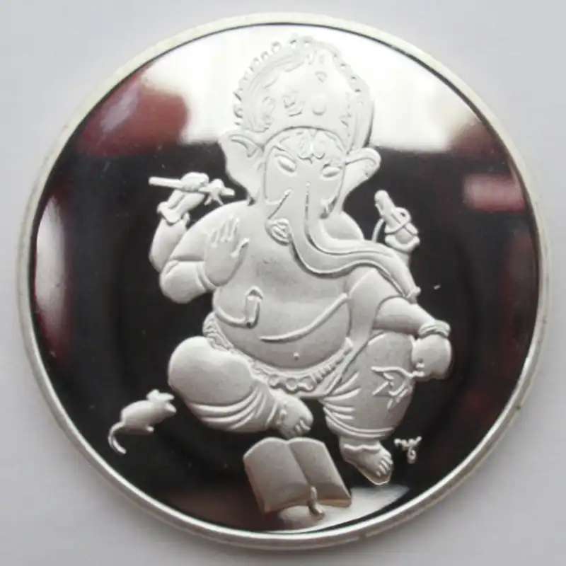 Индийская Ганеша, медаль, медаль, серебро, памятная медаль МОНЕТА, сувенир, ремесло, монета