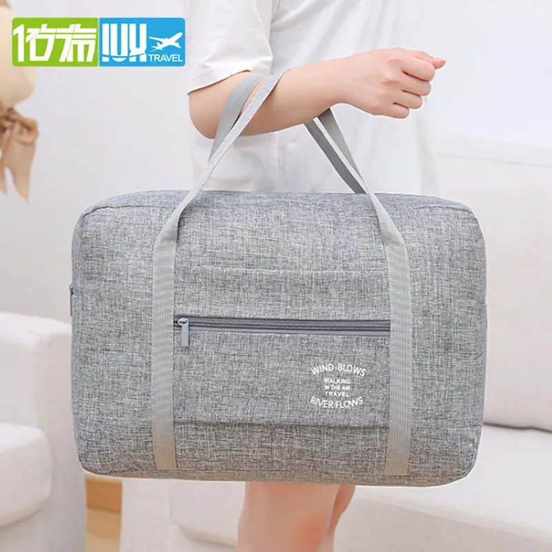

IUX Trolley Travel Bag Foldable WaterProof Nylon Travel Bag Unisex Luggage Travel Duffle Capacity Bag Women Folding Handbags