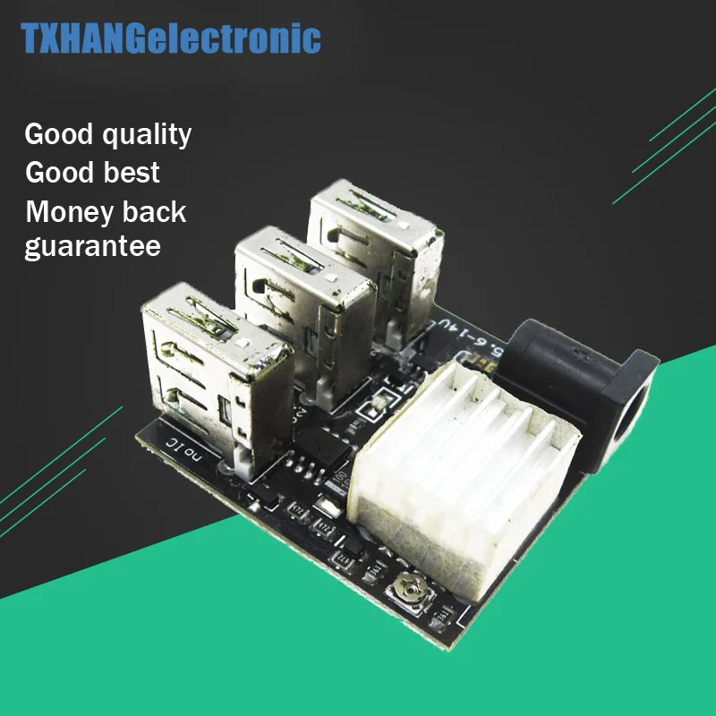 

DC-DC buck 9V/12V To 5V 8A 3 usb charging circuit board Step Down Power supply power bank charger module