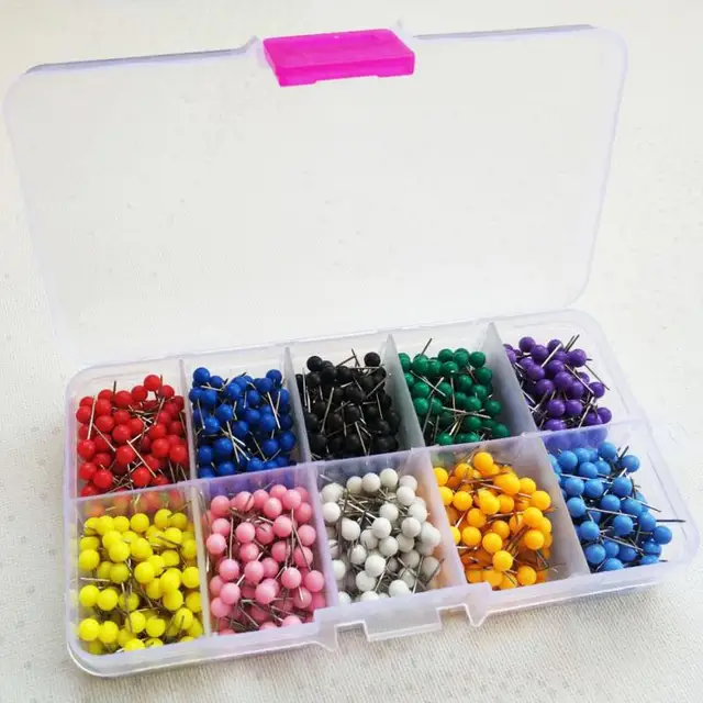 500pcs box colorful push