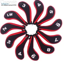 Новые cooyute утюги набор для гольфа, основной материал-нейлон молния утюги для гольфа шлем унисекс 5 цветов кожух для головки клюшки для гольфа