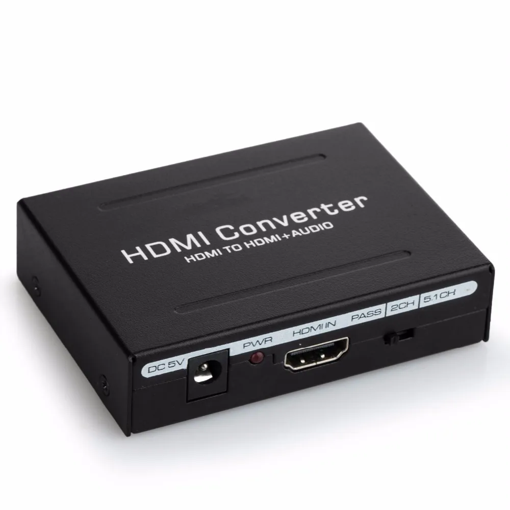 4K HDMI аудио экстрактор конвертер в оптический Toslink SPDIF + RCA L/R стерео аналоговый 5 1