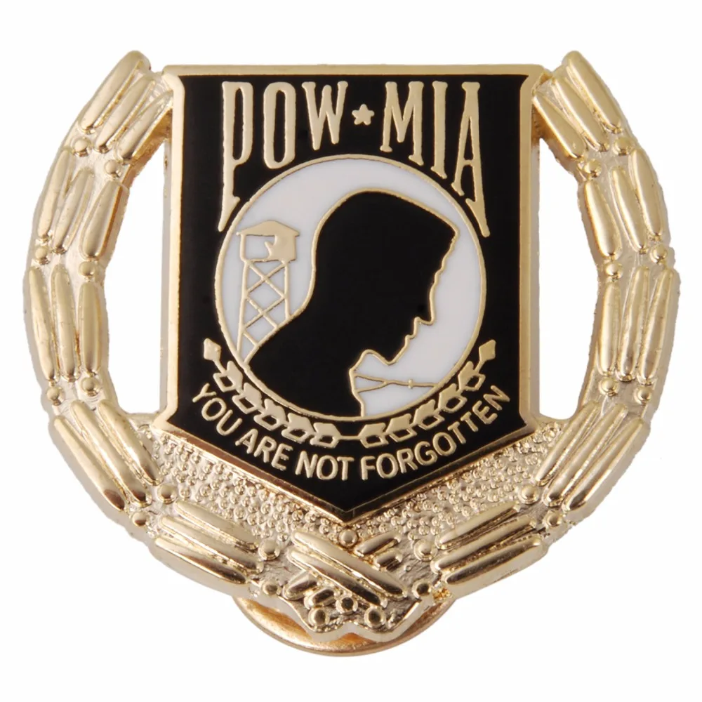 Армия США армия POW MIA военнослужащий армейский колпачок на лацкан| |