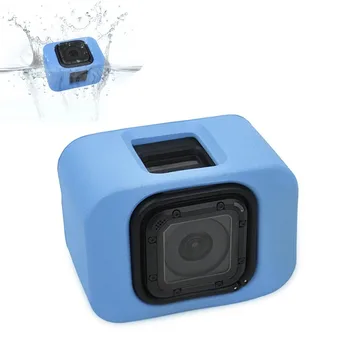 

Blue GoPro hero 4 session Floaty, Floating Silicone Case, Soft Rubber Silicone
