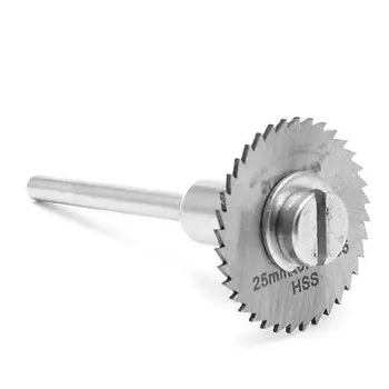 

25MM HSS Cutting Disc + Rod For Grinder Cutoff Circular Saw Rotary Blades Tool