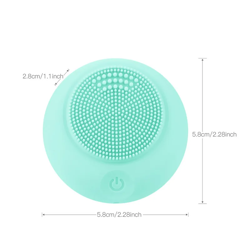 Электрический Очиститель для лица Водонепроницаемая ультразвуковая поверхность щетка для мытья Очищающая уход за кожей Очиститель пор для удаления угрей, акне прибор для лица