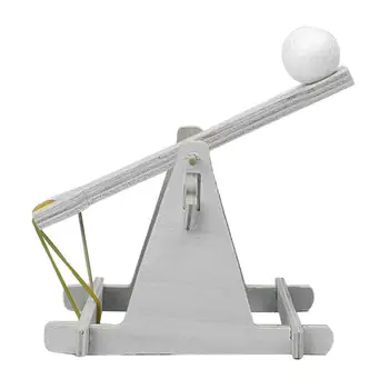 

Wooden Catapult Vehicle Model Building Kits Scientific Experiment DIY Trebuchet Toy Model Kits Educational Toys