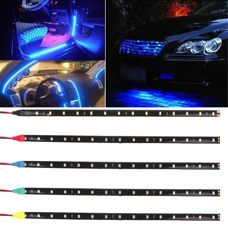 

1 Pcs Flexible Decorative Light Strip Bar Car Lights Interior Decoration Moulding Trim Strips for Motorcycle Cars Ambient Light