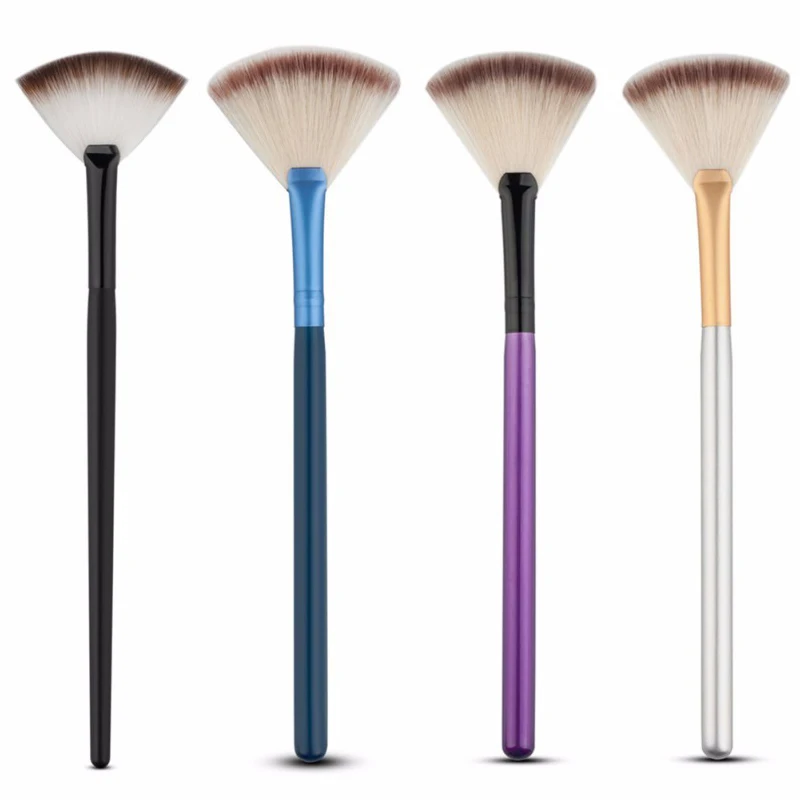 

1pcs High Quality Single Fan Shape Brush Contour Highlighter Blending Blusher Makeup Brush Concealer Foundation Cosmetic Brushes