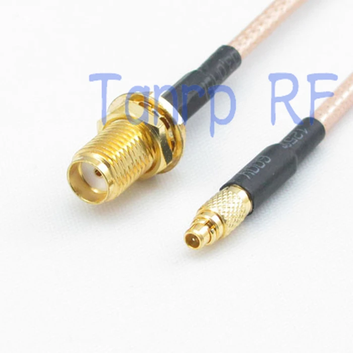 

6in MMCX male to SMA female jack RF adapter connector 15CM Pigtail coaxial jumper cable RG316 extension cord