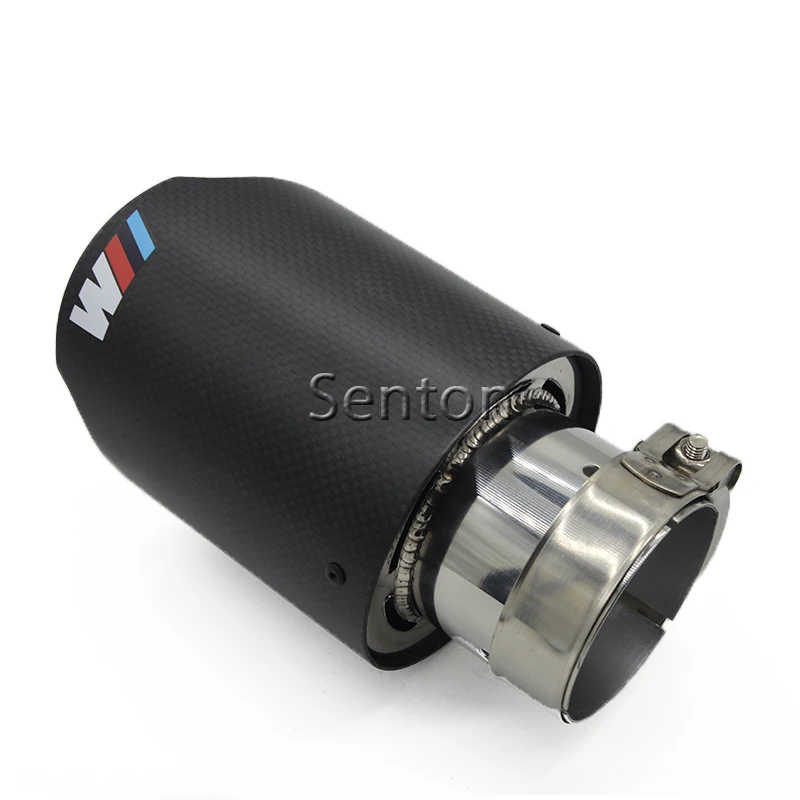 1pcs M Power Carbon Fiber Car Exhaust Pipe Cover For BMW F20 E81 E81