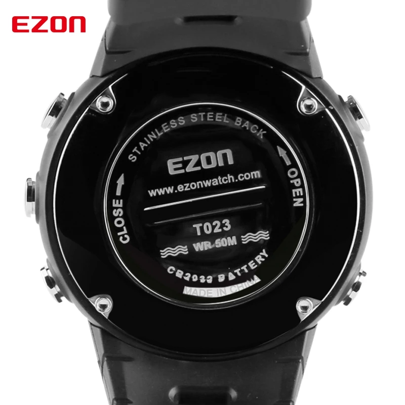 Ezon T023 Для мужчин открытый Бег спортивные часы цифровые Повседневное шагомер Часы счетчик калорий Водонепроницаемый Многофункциональный наручные часы